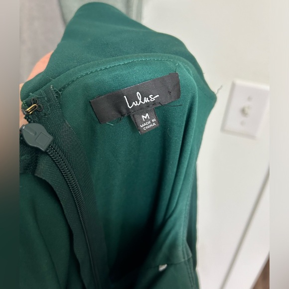 Lulus Aveline Forest Green Off-the-Shoulder Maxi Dress - Picture 4 of 9